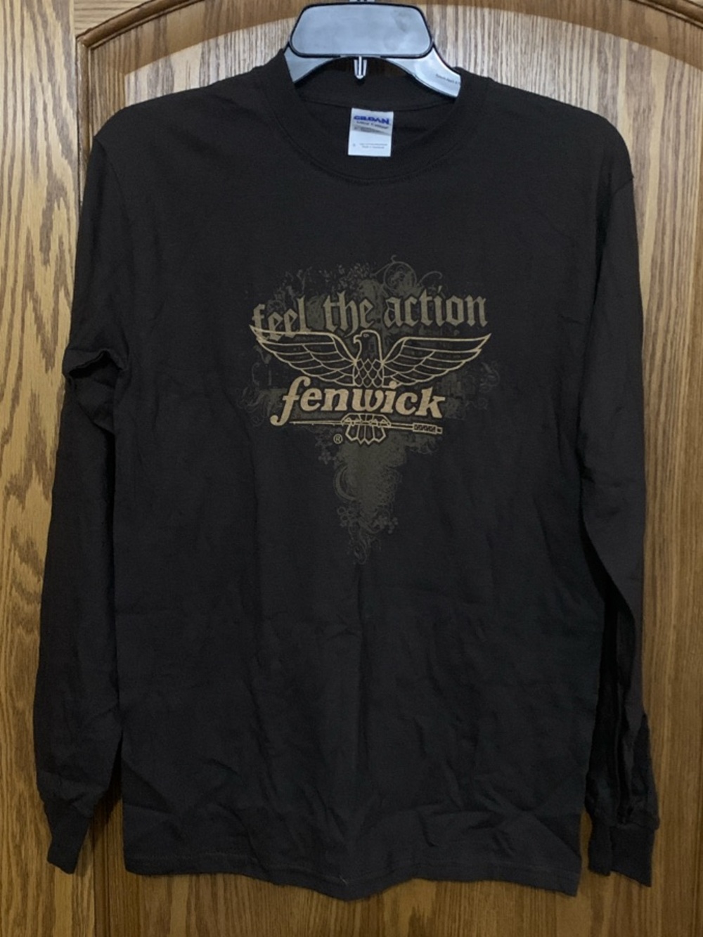 Fenwick Men's Long-Sleeve Graphic Tee in Brown